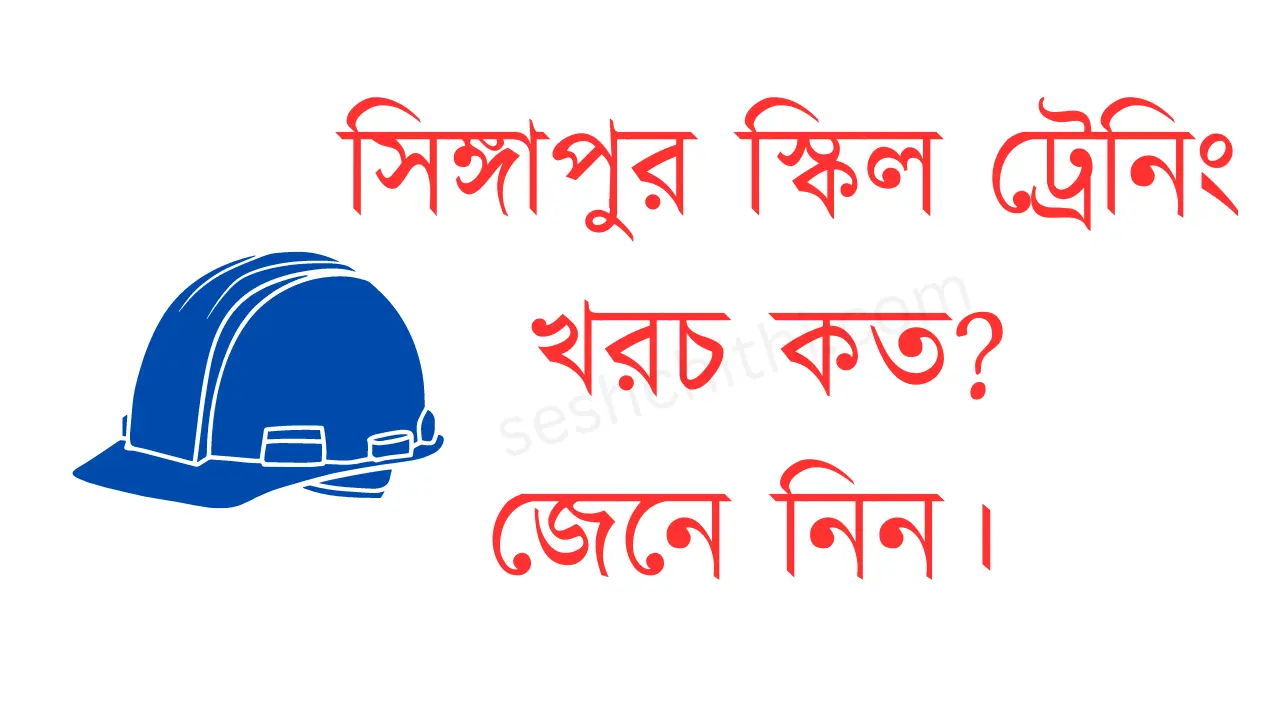 সিঙ্গাপুর স্কিল ট্রেনিং খরচ কত